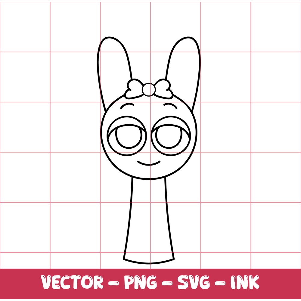 Sprunki SVG Pinki Sprunki SVGInkPNG Cricut Design Space Digital Files 1