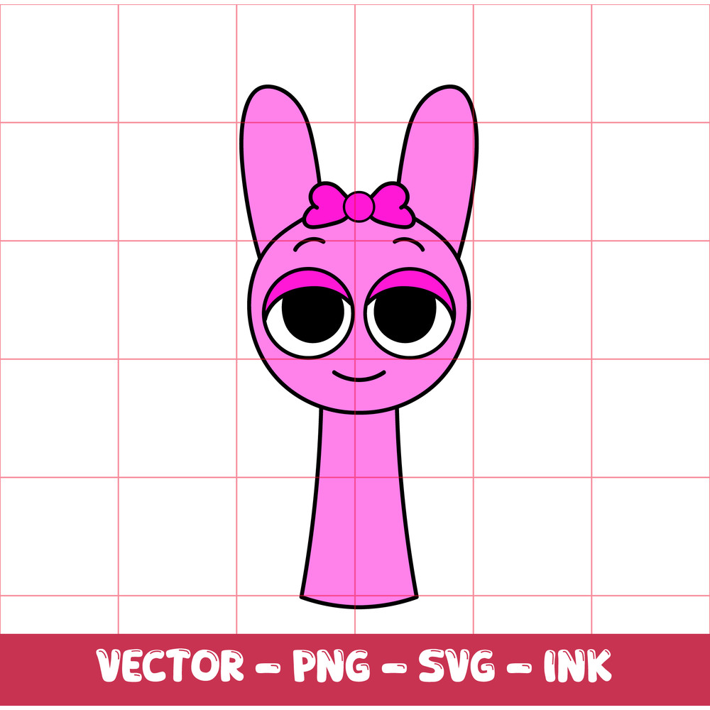 Sprunki SVG Pinki Sprunki SVGInkPNG Cricut Design Space Digital Files 0
