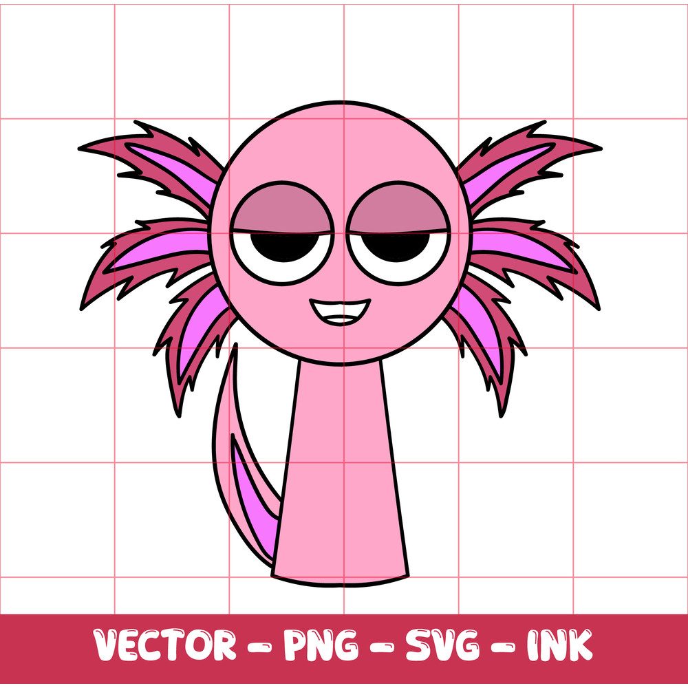 Sprunki SVG Sprunki Axel Sprunki SVGInkPNG Cricut Design Space Digital FilesCircut File 0