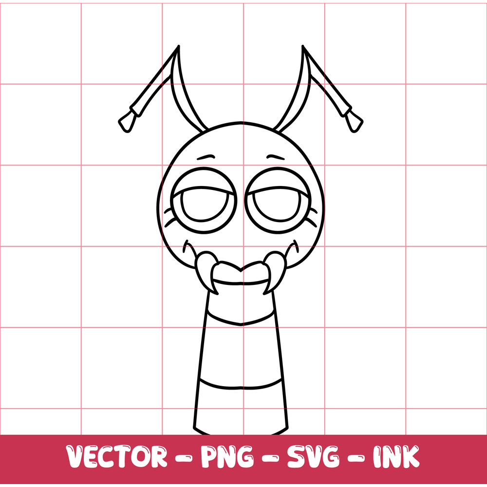 Sprunki SVG Sprunki Burgundy Betty Sprunki SVGInkPNG Cricut Design Space Digital FilesCircut File 1