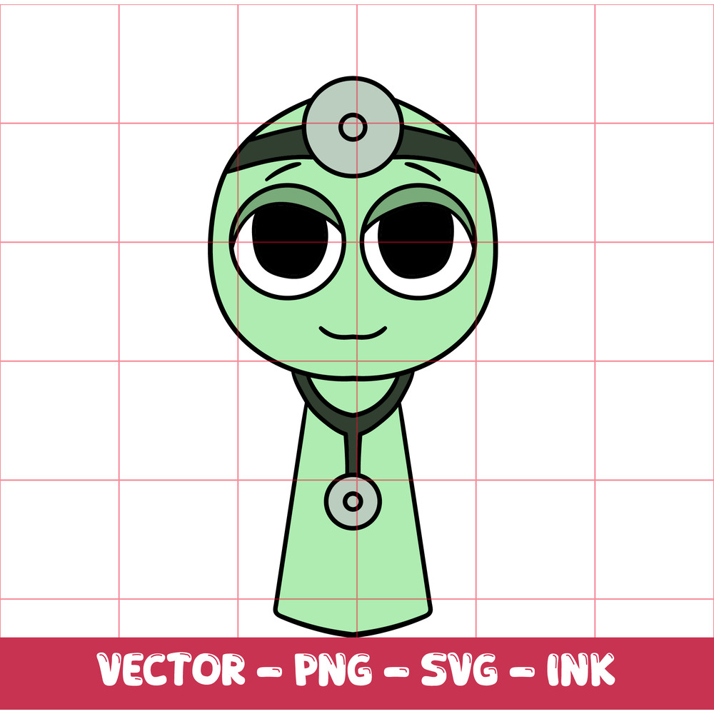 Sprunki SVG Sprunki Dr Mint And Beep Sprunki SVGInkPNG Cricut Design Space Digital FilesCircut File 0