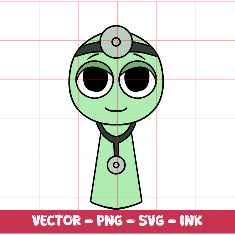 Sprunki SVG Sprunki Dr Mint And Beep Sprunki SVGInkPNG Cricut Design Space Digital FilesCircut File 0