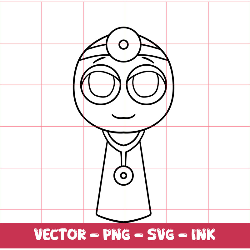 Sprunki SVG Sprunki Dr Mint And Beep Sprunki SVGInkPNG Cricut Design Space Digital FilesCircut File 1