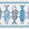 Fish Mosaic Instant Download PDF Cross Stitch Pattern Counted Cross Stitch Chart Digital Pattern Home Decor 1