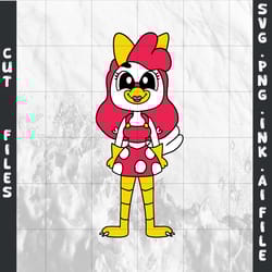 female clucky's logic 's logic svg,clucky's logic png,clucky coloring pages printable, digital file.
