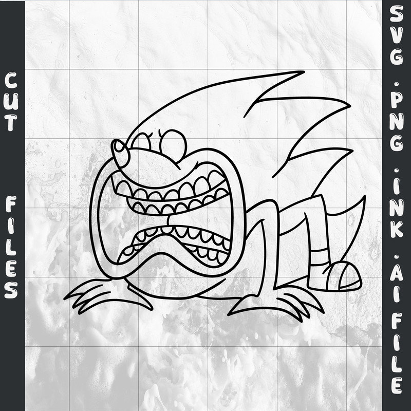 Shin Sonic SVG PNG Ink Coloring Pages Printable Digital Vector File 1