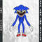Shin Sonic SVG PNG Ink Coloring Pages Printable Digital Vector Cut File 0