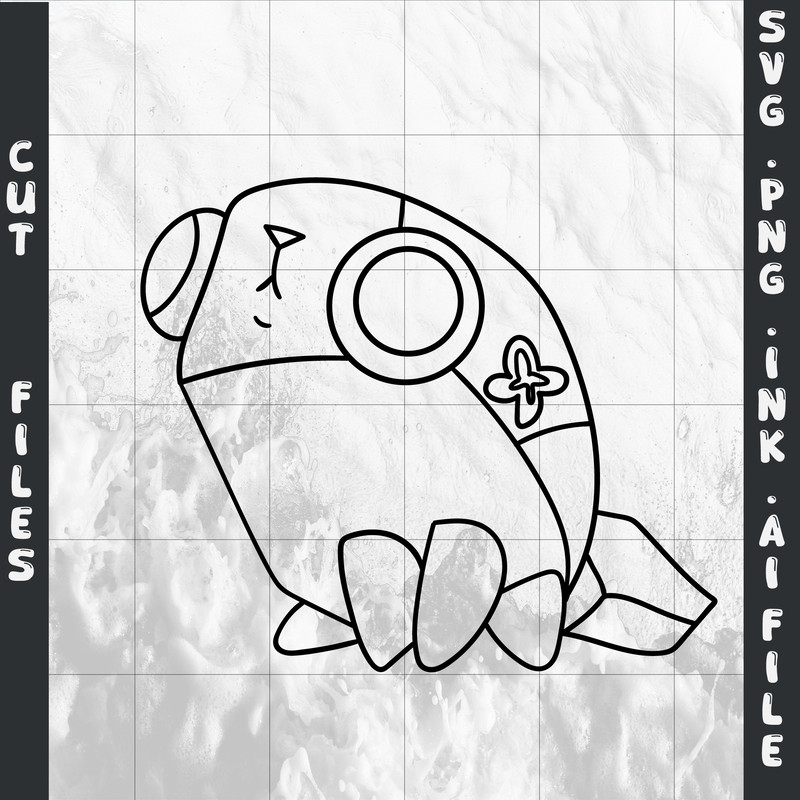 Dandy World Pebble Sticker SVG PNG Ink Coloring Pages Printable Digital Vector Cut File SVG 1