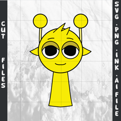 sprunki increedibox simon. svg, png, ink ,simon. coloring pages printable, digital vector cut file, svg.