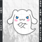Cinnamoroll GhostSVG PNG Ink Coloring Pages Digital Vector Cut File 0
