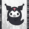 Kuromi GhostSVG PNG Ink Coloring Pages Digital Vector Cut FileKuromi Ghost 0