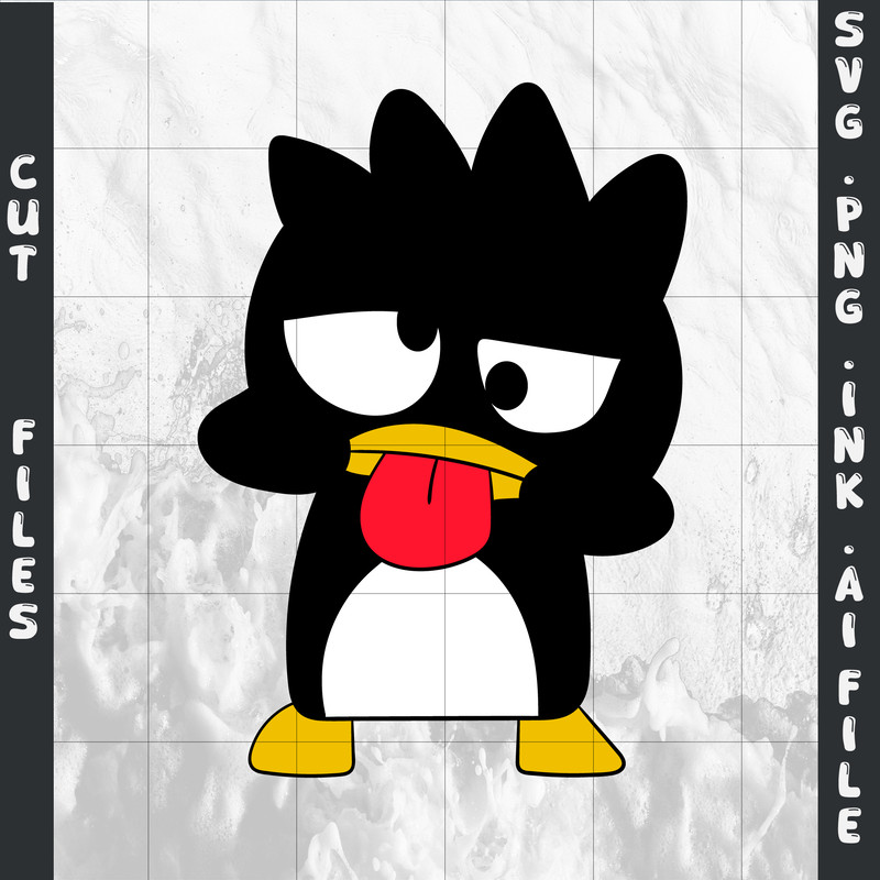 Badtz Maru Sanrio SVG PNG Ink Badtz Maru Sanrio Coloring Pages Digital Vector Badtz Maru 0