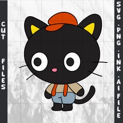 cat badtz maru sanrio , svg, png, ink ,badtz maru sanrio coloring pages, digital vector