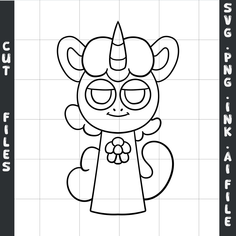 Editable Sprunki SVGPng CraftyCorn Incredibox Coloring PagesFear SVGPNGInkInsatant Dwonload 1