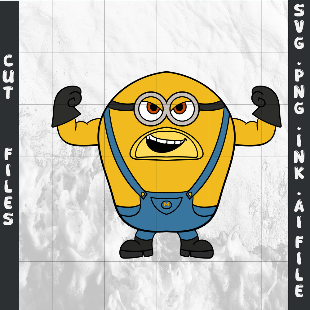 Mega Minion Gus SVG Minion Jerry PNG Tim From Despicable Me 4Minion DaveMinion MelInsatant Dwonload 5
