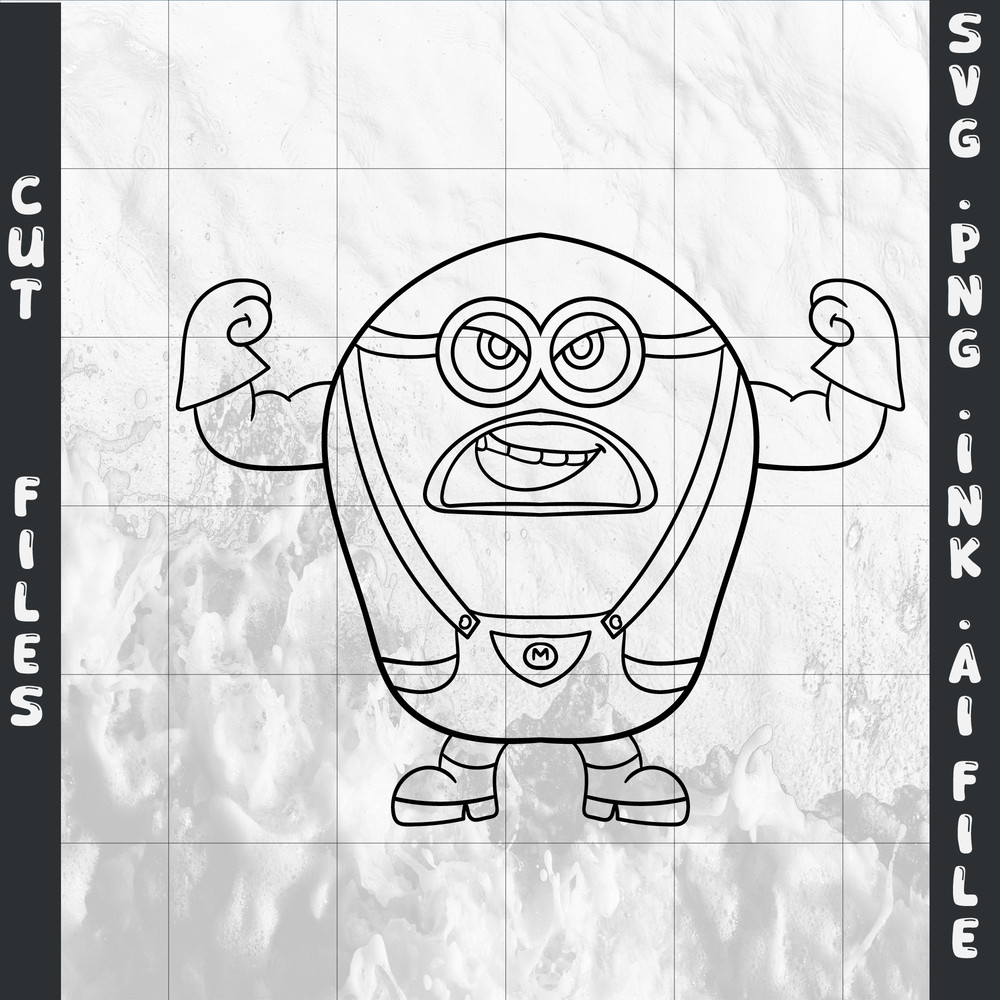 Mega Minion Gus SVG Minion Jerry PNG Tim From Despicable Me 4Minion DaveMinion MelInsatant Dwonload 6