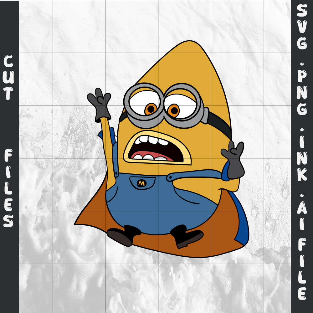Mega Minion Gus SVG Minion Jerry PNG Tim From Despicable Me 4Minion DaveMinion MelSVGPNGINK 12