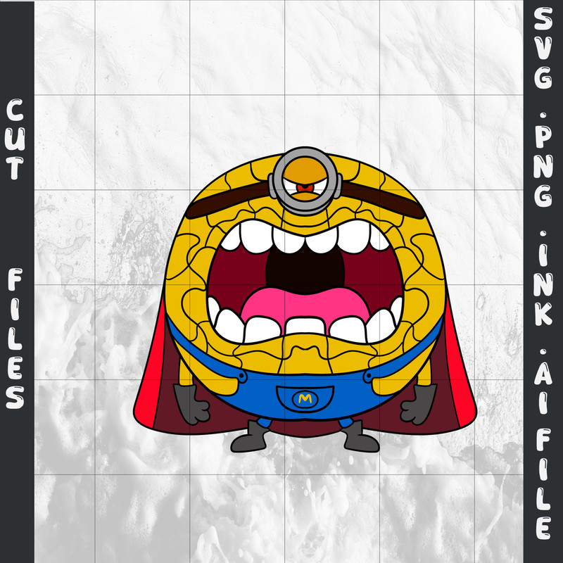 Mega Minion Minion Jerry PNG Tim From Despicable Me 4Minion DaveMinion MelStuartSVGPNGINK 1