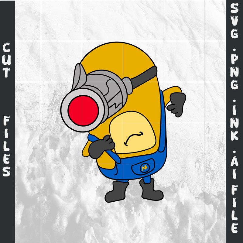 Mega Minion Minion Jerry PNG Tim From Despicable Me 4Minion DaveMinion MelStuartSVGPNGINK 6