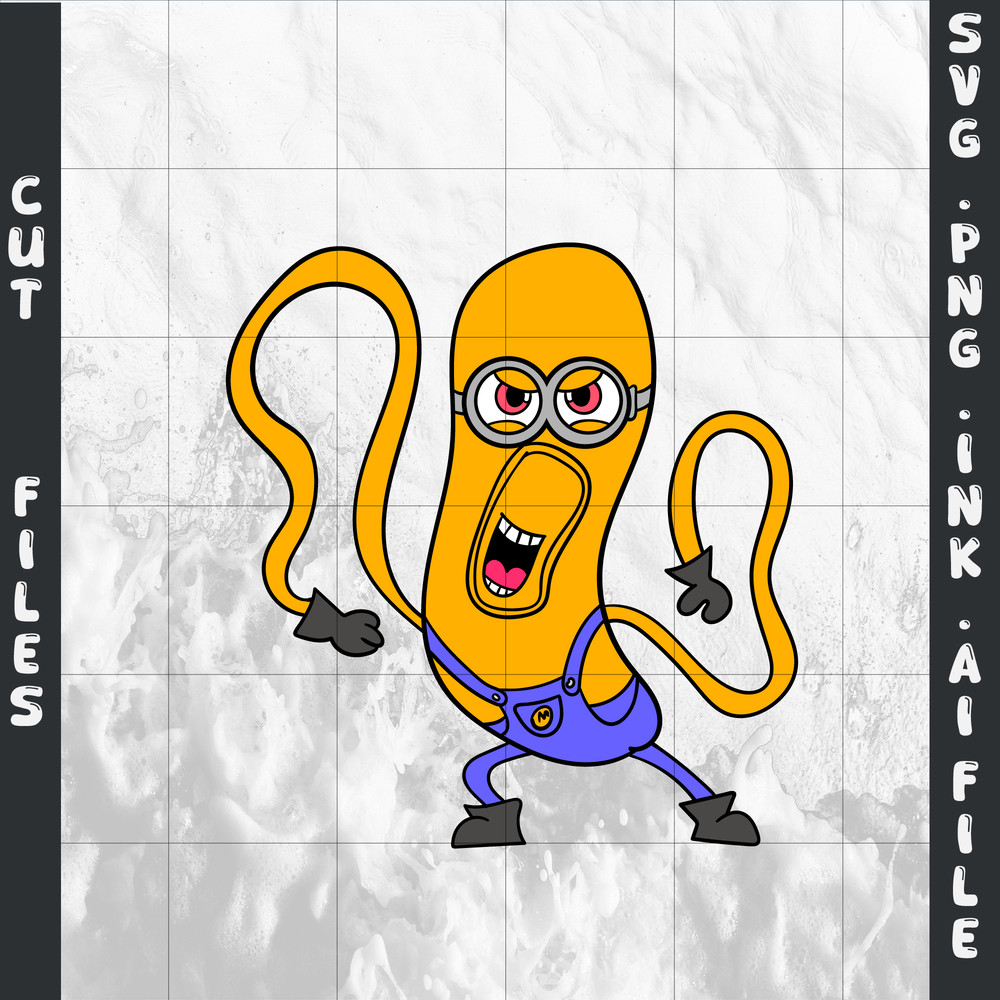 Mega Minion Minion Jerry PNG Tim From Despicable Me 4Minion DaveMinion MelStuartSVGPNGINK 10