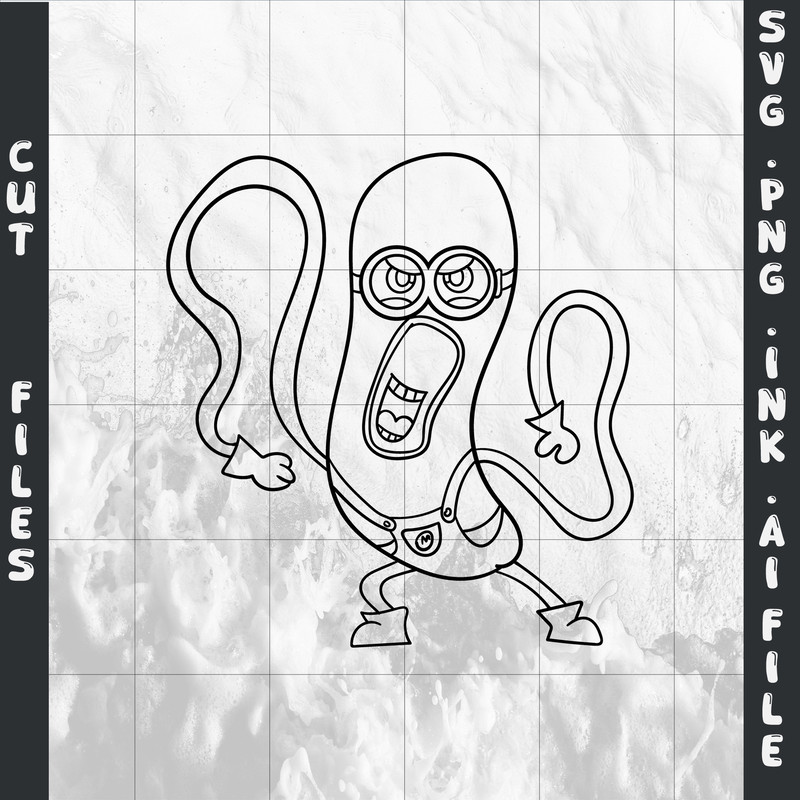 Mega Minion Minion Jerry PNG Tim From Despicable Me 4Minion DaveMinion MelStuartSVGPNGINK 11