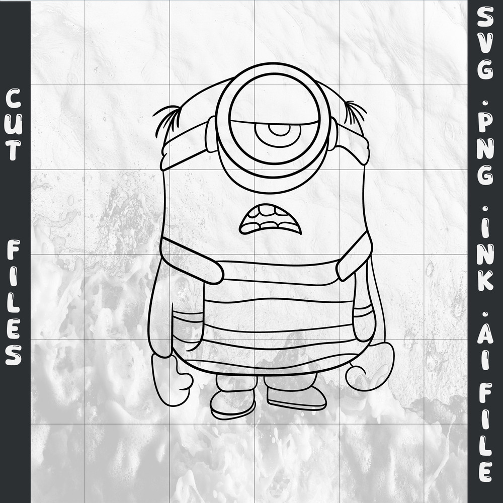 Mega Minion Minion Jerry PNG Tim From Despicable Me 4Minion DaveMinion MelStuartSVGPNGINK 12