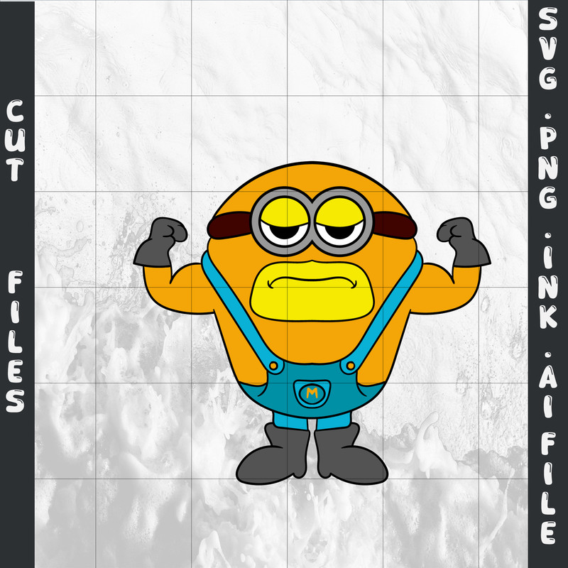 Mega Minion Minion Jerry PNG Tim From Despicable Me 4Minion DaveMinion MelStuartSVGPNGINK 13