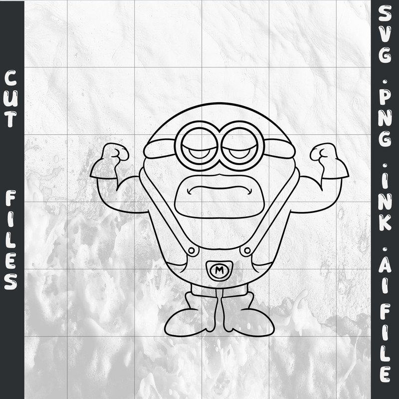 Mega Minion Minion Jerry PNG Tim From Despicable Me 4Minion DaveMinion MelStuartSVGPNGINK 14