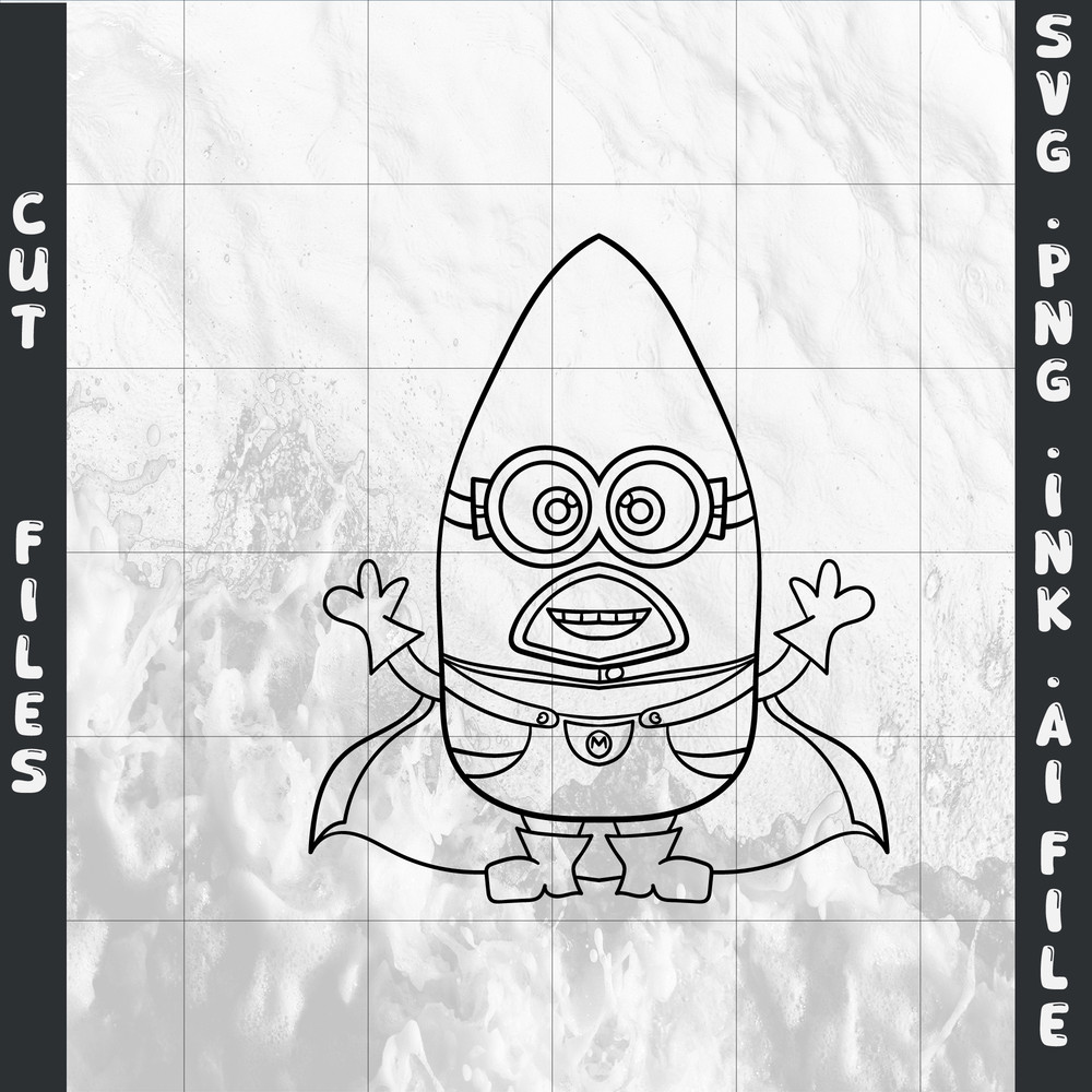 Mega Minion Minion Jerry PNG Tim From Despicable Me 4Minion DaveMinion MelStuartSVGPNGINK 16