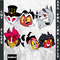 Editable Bundle Stickers Angel Dust SVG Moxxie SVG Niffty Hazbin Hotel SVG Alastor Coloring PagesSV 0