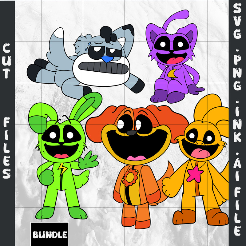 Smilling Critters Humanized Bubba SVG Smilling Critters DogDay SVG Frowny Fox SVGKickincoloring Pag 0