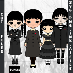 customizable wednesday merlina addams svg wednesday merlina addams png coloring pages,svg,png,ink