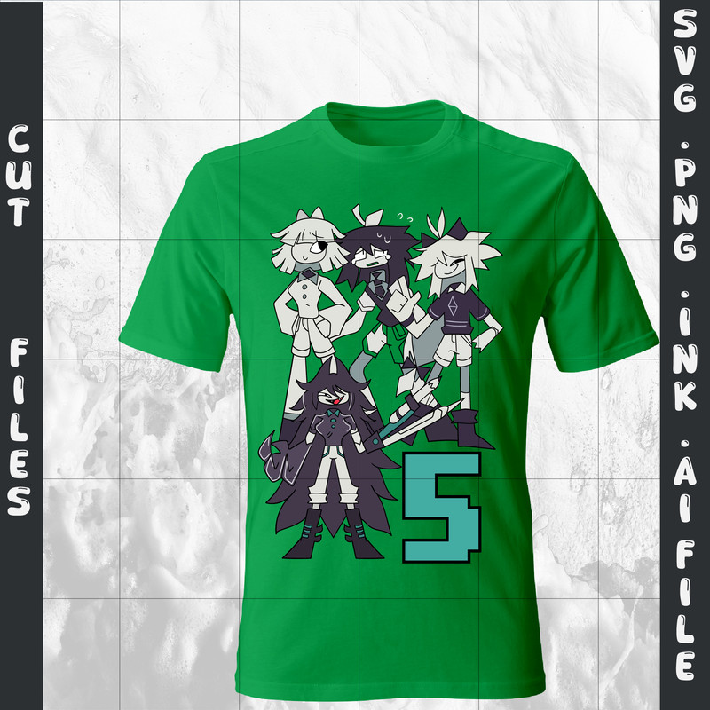 Customizable Miss Circle TShirt SVG PrintableAbbie Png Claire PNGTshirt For 5th Birthday SVGPNGINkP 1