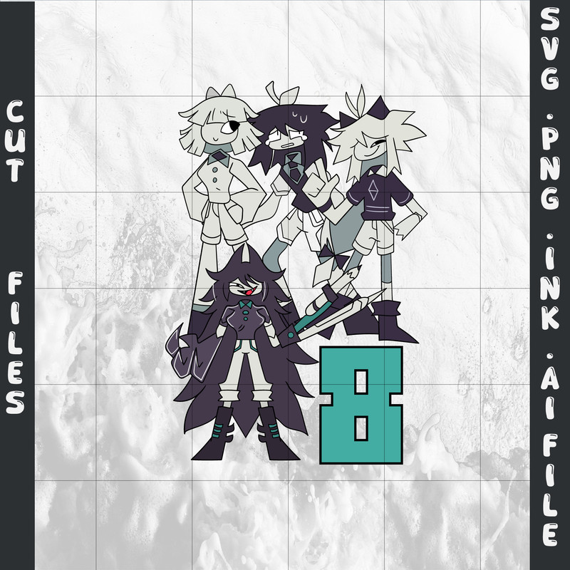 Customizable Miss Circle TShirt SVG PrintableAbbie Png Claire PNGTshirt For 8th Birthday SVGPNGINkP 0