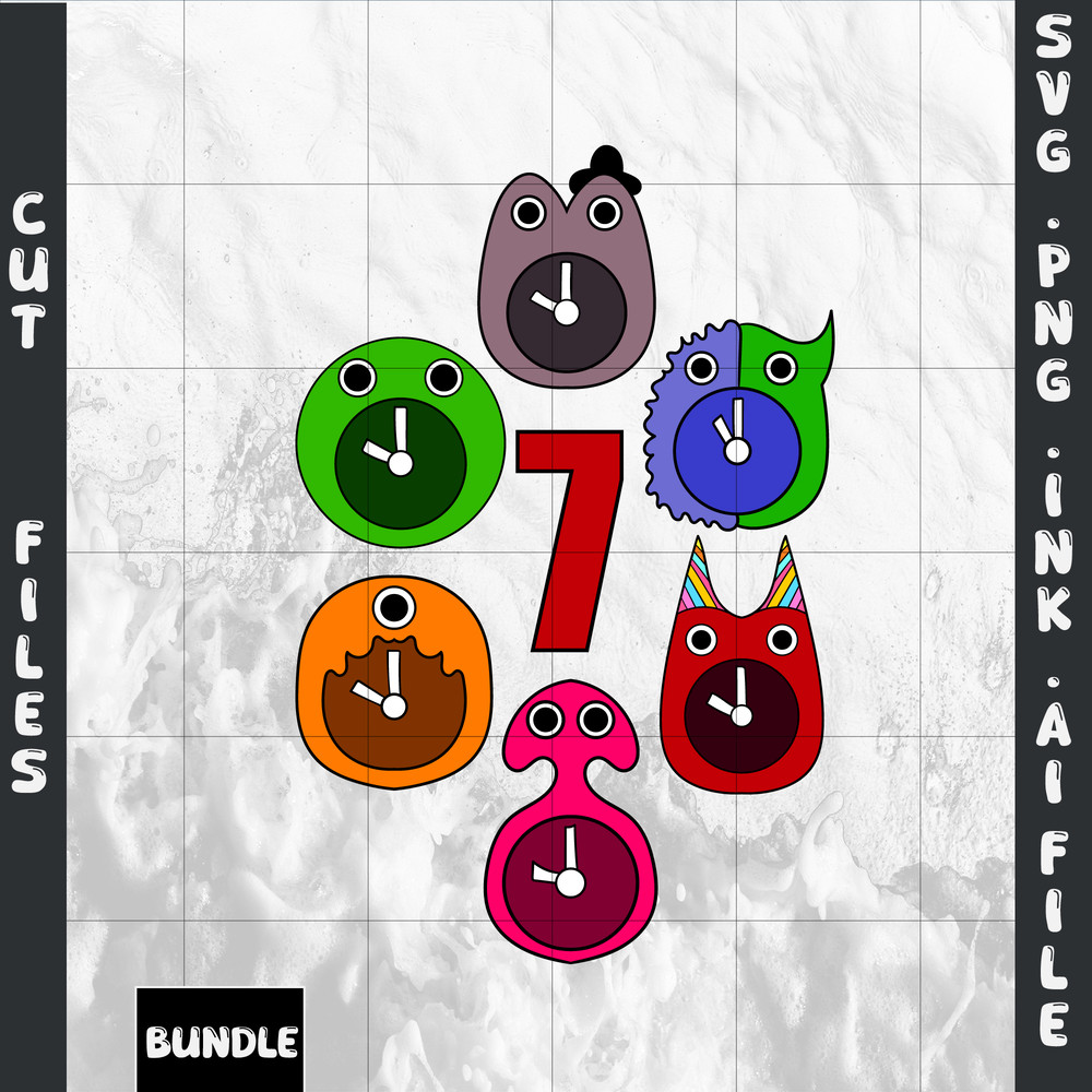 Customizable Banban ClockBitterGiggle ClockJumbo Josh ClockSherrif ClockStinger7th Birthday Gift SV 0