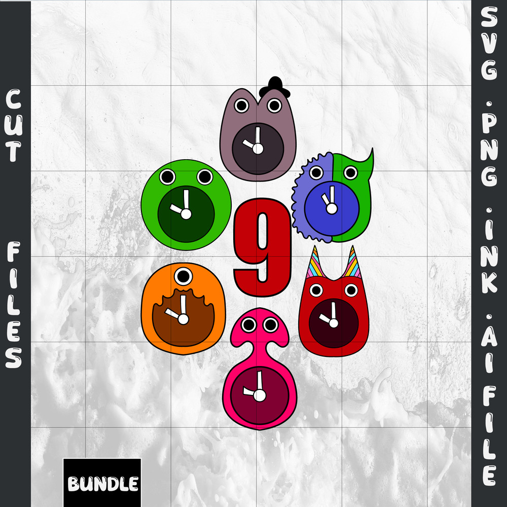 Customizable Banban ClockBitterGiggle ClockJumbo Josh ClockSherrif ClockStinger9th Birthday Gift SV 0