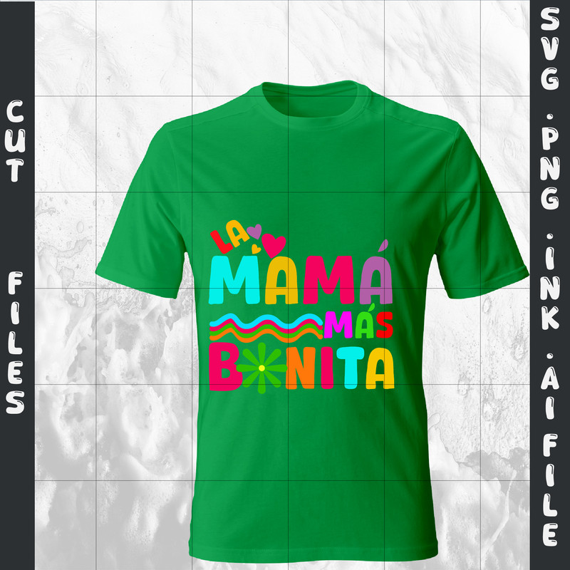 Customizable Karol G La Mama Mas Bonita SVG Tshirt Printable Birthday Gift SVGPNGINkPDF 1