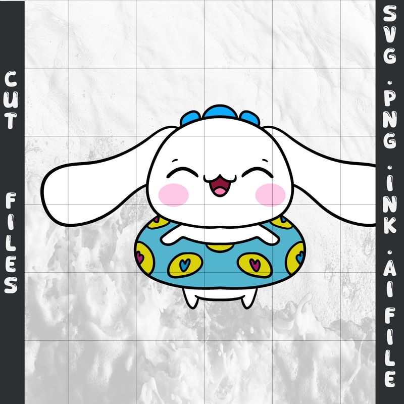 Cinnamoroll Summer Pool Fun SVGPNGINkCinnamoroll Coloring Pages Printable Digital Download 0