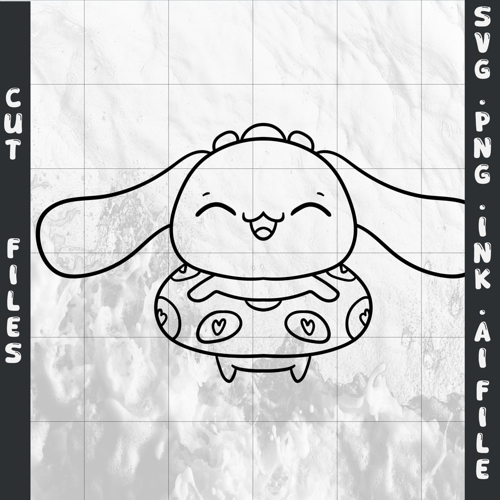 Cinnamoroll Summer Pool Fun SVGPNGINkCinnamoroll Coloring Pages Printable Digital Download 1