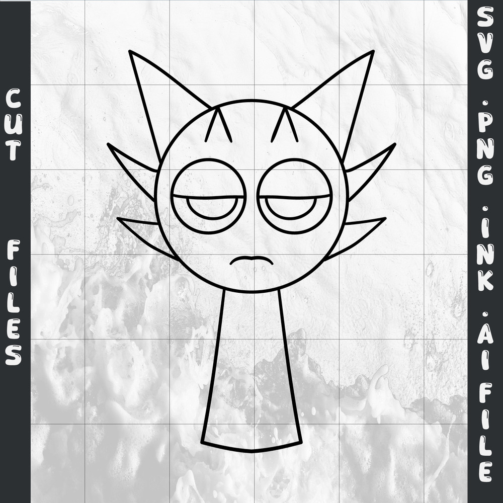 Editable Sprunki SVGPng Sprunki ArthurIncredibox Coloring Pages SVGPNGInkInsatant Dwonload 1