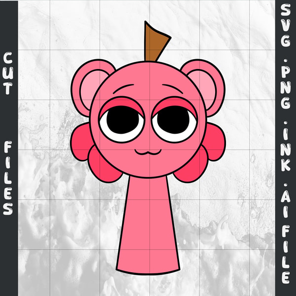 Lilly Sprunki Vector Editable Sprunki SVG,Png Sprunki Berry Light Pink,Incredibox | Inspire ...