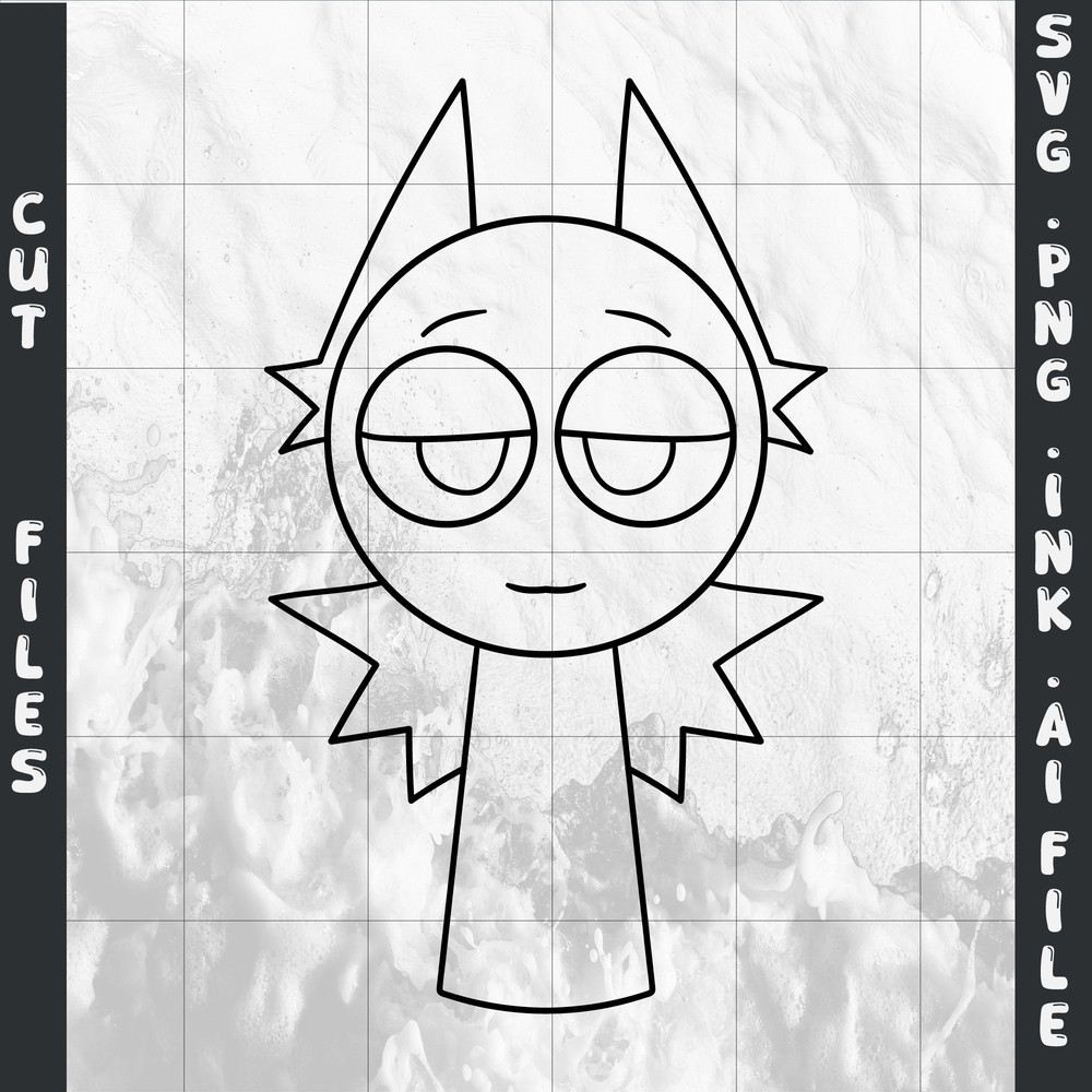 Editable Sprunki SVGPng Sprunki BriIncredibox Coloring Pages SVGPNGInkInsatant Dwonload 1