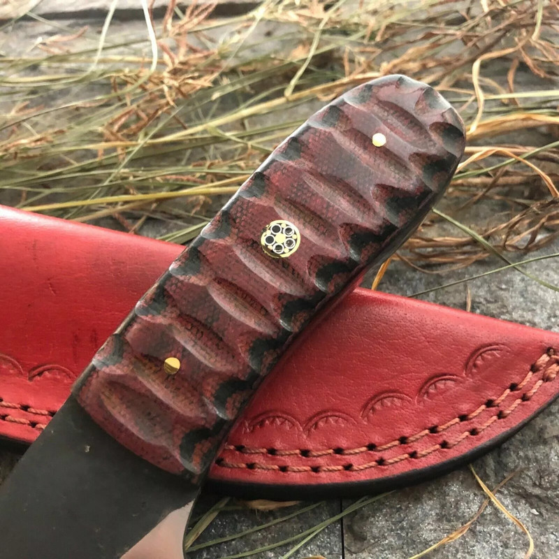 8 Custom Hand Forged D2 Steel Kiridashi Hunting Camping Survival Skinner Knife 1