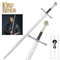 King Aragorn Anduril Narsil Sword Replica From Lo Of The Ring WScabbardWall 0