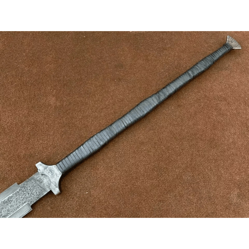 Custom Handmade Medieval Viking Spear Sword Battle Ready Antique Spear Sword 3