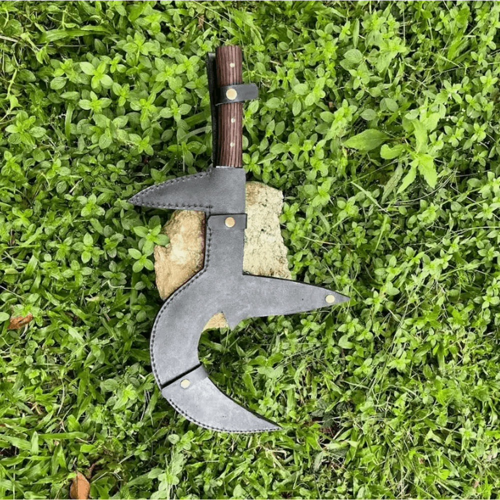 Custom Handmade Carbon Steel Blade Pangboche Machete Sword  Hunting Sword 4