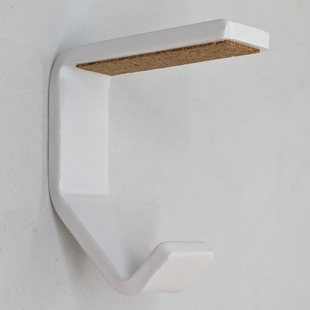 White Christmas Stocking Hanger Hook C Holder Mantel Cork Heavy Duty Rustic Farmhouse Industrial 5