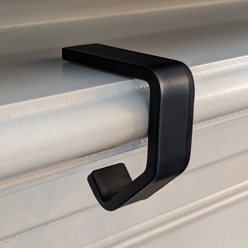 Black Christmas Stocking Hanger Hook C Holder Mantel Cork Heavy Duty Rustic Farmhouse Industrial 8