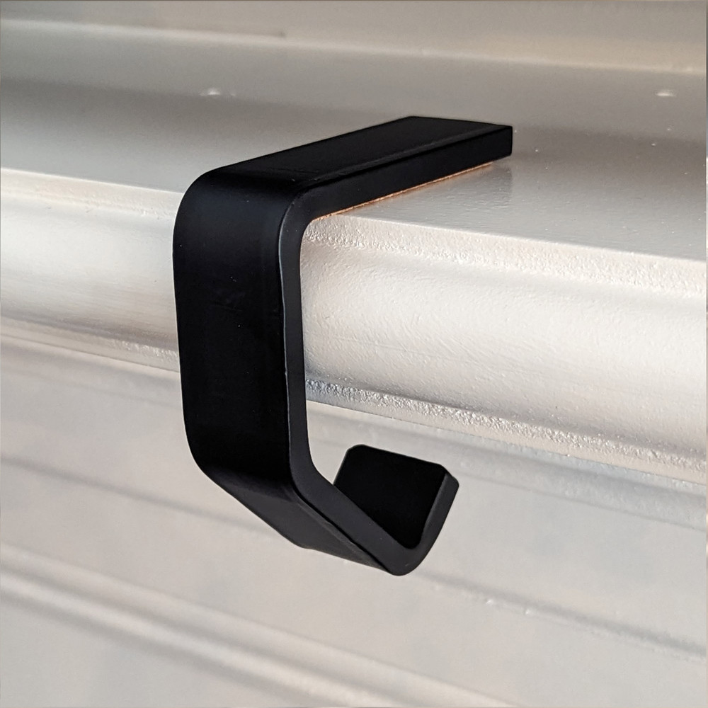 Black Christmas Stocking Hanger Hook C Holder Mantel Cork Heavy Duty Rustic Farmhouse Industrial 7