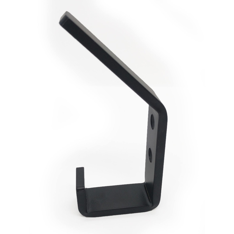 4 Double Hook A Black Steel Coat Iron Modern Farmhouse Rustic Industrial 5